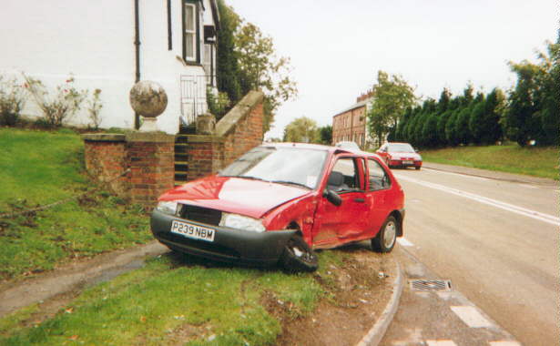 Crashed Fiesta